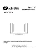 Audiovox FPE1505 User manual