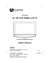 Audiovox FPE2607 - 26" LCD TV User manual