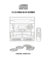 Audiovox Mini Hi-Fi System User manual