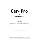 Autopage CAR-PRO CPX-2350 User manual
