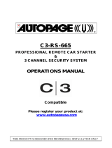 Autopage C3-RS-665 User manual