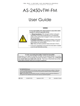 Autostart AS-2450vTW-FM User manual