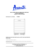 Avanti WC4800C User manual