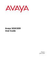 Avaya 1020 User manual