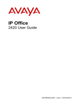 Avaya 2420 User manual