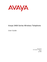 Avaya 3400 Series User manual