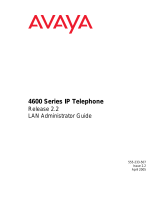 Avaya 4600 User manual