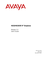 Avaya 4630 User manual