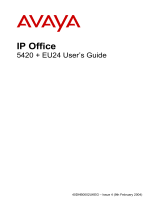 Avaya 5420 + EU24 User manual