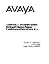 Avaya Gigabit Ethernet Adapter User manual