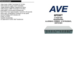 AVE 8PSWT User manual