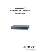 AVerMedia Technologies EB1304 NET User manual