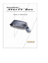 AVerMedia Technologies AverTV Cardbus Plus User manual