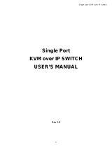 Avocent Single port KVM over IP switch User manual