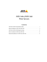 Axis Communications 560 User manual