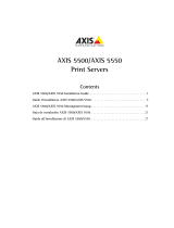 Axis Communications AXIS 5550 User manual