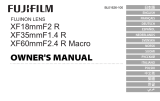 Fujifilm XF60mmF2.4 R Macro User manual