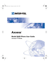 Inter-Tel 8600 User manual