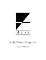 Ayre V-1x User manual