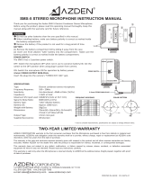 Azden SMX-5 User manual
