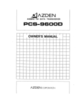 Azden PCS-9600D User manual