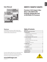 Behringer 1202FX User manual