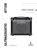 Behringer Ultracoustic AT108 User manual