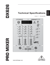 Behringer DX626 User manual