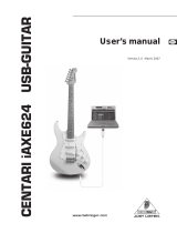 Behringer CENTARI iAXE624 User manual