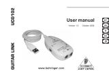 Behringer GUITAR LINK UCG102 User manual