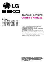 Beko LG-BKE 4450 D, LG-BKE 5455 D, LG-BKE 4500 D, LG-BKE 5505 D, LG-BKE 4600 D, LG-BKE 5605 D, LG-BKE 4700 D, LG-BKE 4800 D User manual