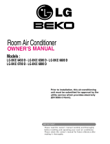 Beko LG-BKE 6450 D, LG-BKE 6500 D, LG-BKE 6600 D, LG-BKE 6700D, LG-BKE 6800 D User manual