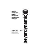 Beyerdynamic SHM 201 - 215 User manual