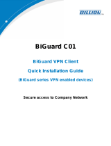 Billion Electric Company BiGuard VPN Client BiGuard Series User manual