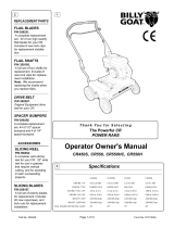 Billy Goat CR450S, CR550, CR550HC, CR550H User manual