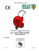 Billy Goat F601HS User manual
