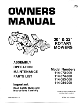 MTD 114-083-000 User manual