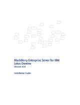 Blackberry Enterprise Server User manual