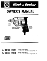 Black & Decker 1015 User manual