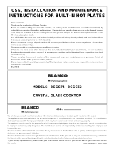 BLANCO BCGC74 - BCGC52 User manual