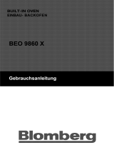 Blomberg BEO 9860 X User manual