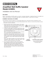 Bogen Model ASWB1 User manual