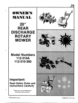 Bolens 112-310A User manual