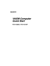 Sony PCV-V210P User manual