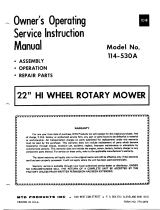 Bolens 114-530 A User manual