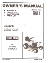 Yard-Man 13885-8 User manual