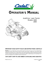 Cub Cadet 1800 User manual