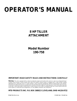 Bolens 190-758 User manual