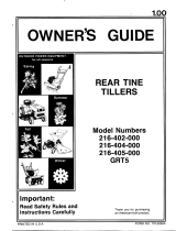 Bolens 216-402-000 User manual