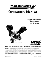 Bolens 462 thru 465 User manual